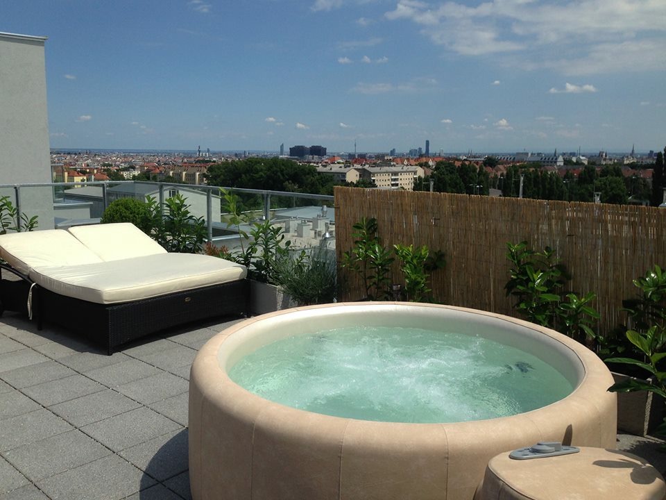 Spa on balcony